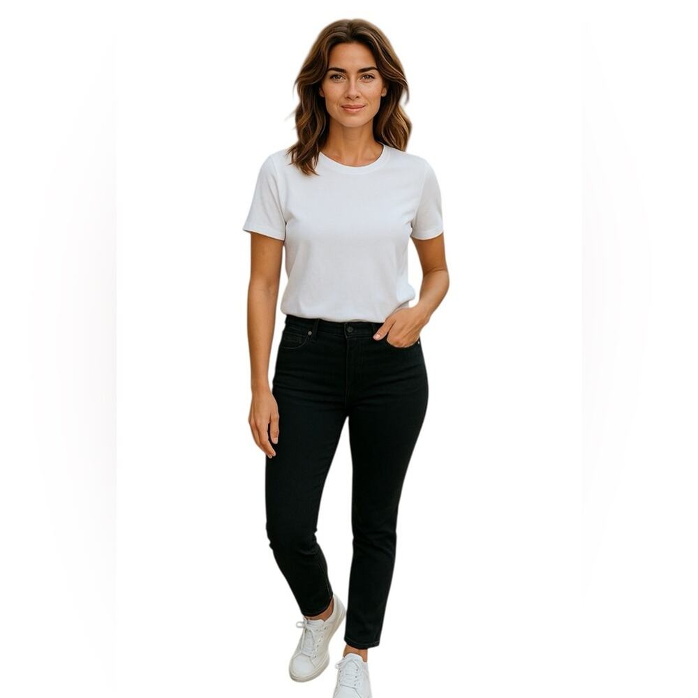 Kirkland Signature Women's Jeans High Rise Stretch Black Size 14 NWT